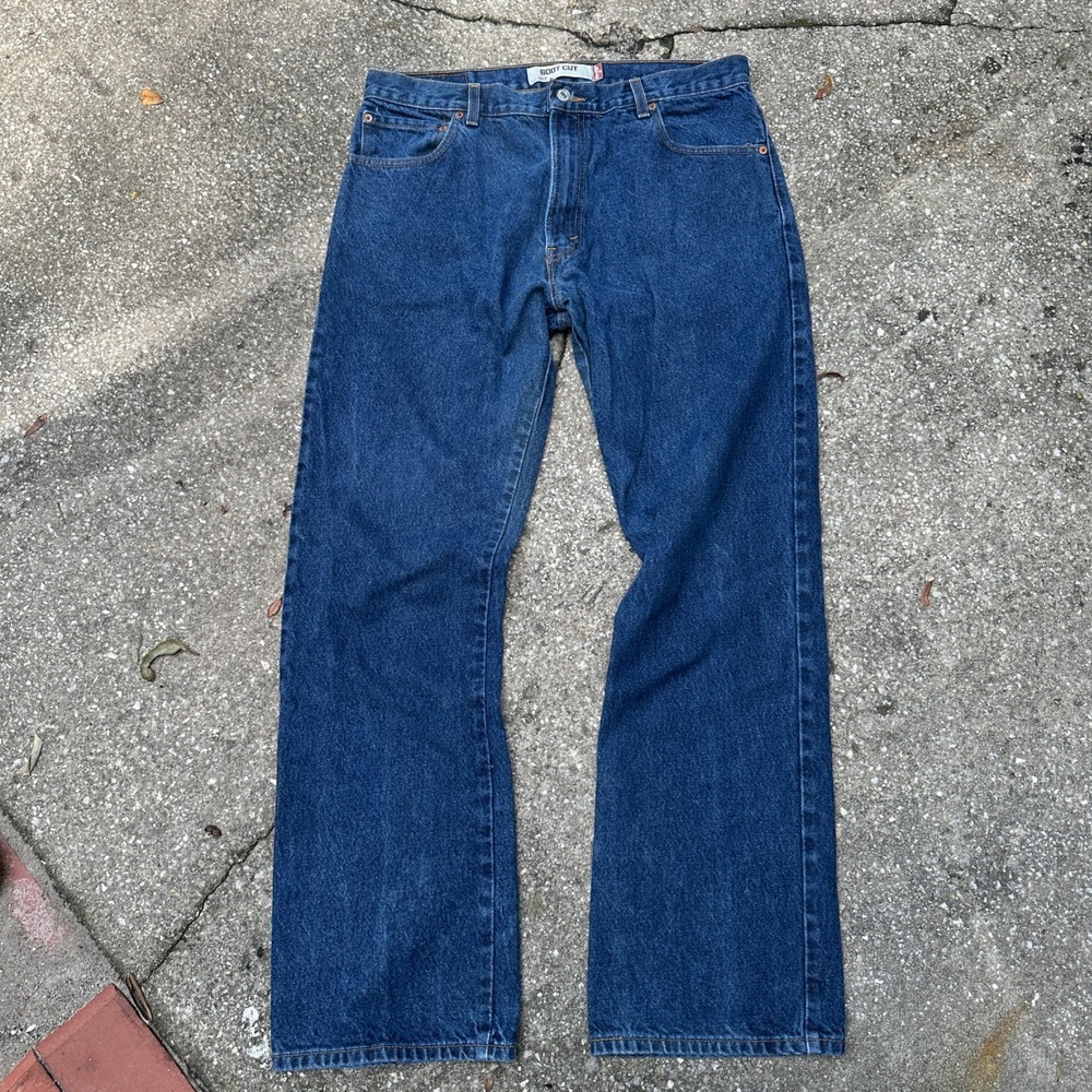 Vtg Levis 517 Mens Bootcut Jeans 36x32 Medium Wash Blue Denim 100% Cotton